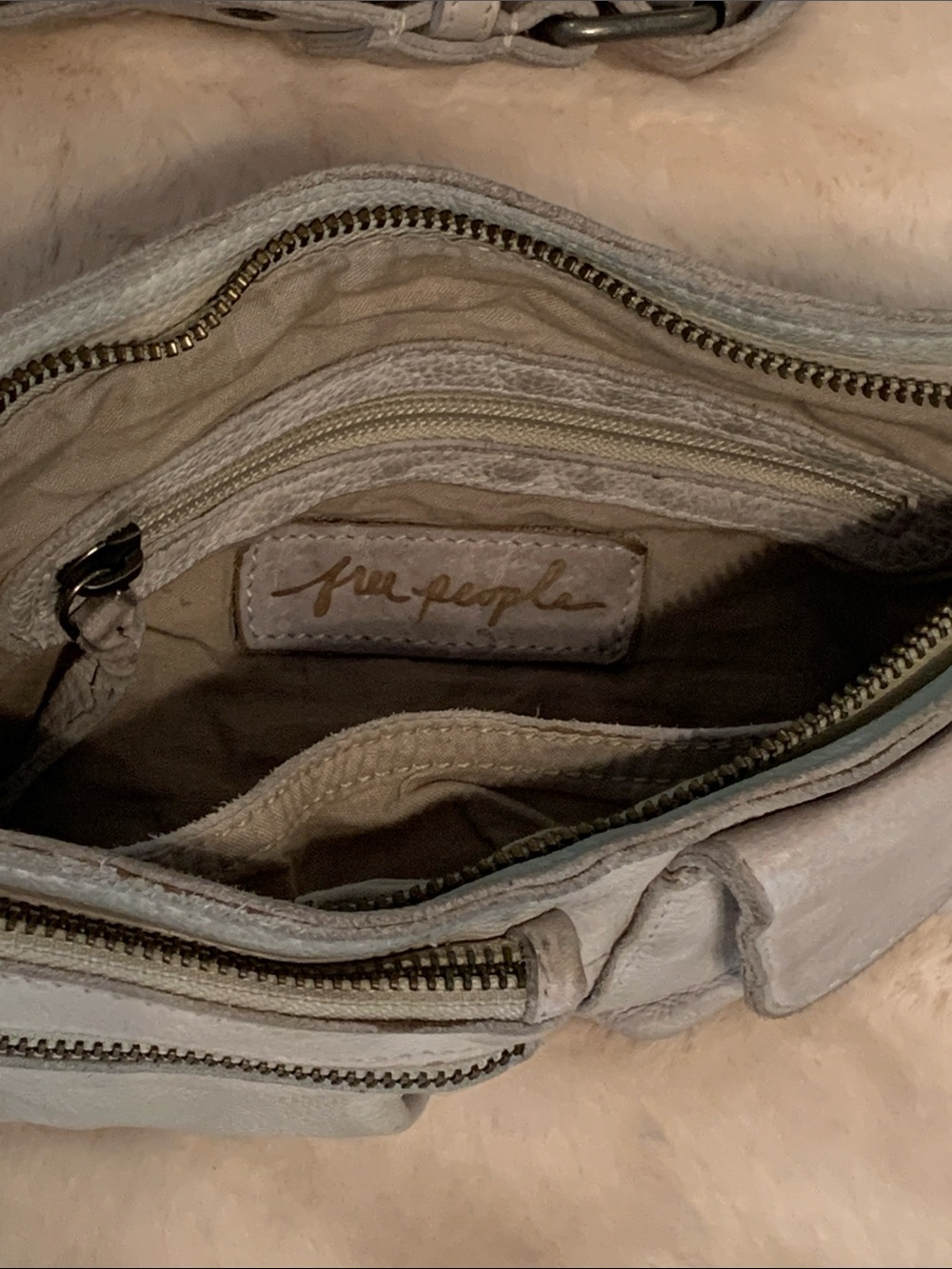 Free People Wade Sling Bag Light Gray - Picture 7 of 14